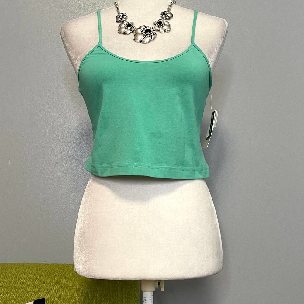 BP Green Marine Crop Camisole Tank Top NEW Large